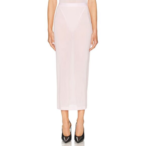 WARDROBE.NYC Dresses & Skirts - WARDROBE.NYC Sheer Tube MIDI Skirt in Blush Size Small NWT Small Discoloration